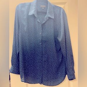 EUC Banana Republic Button up blouse Size XL